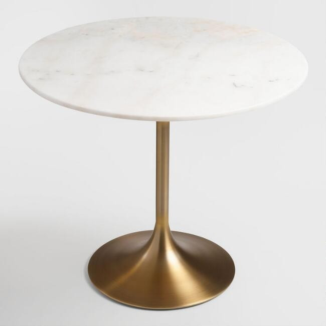 Marble Top Leilani Tulip Dining Table | World Market