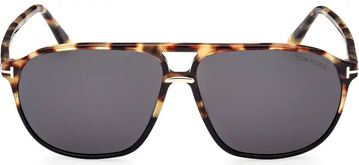 TOM FORD Bruce 61mm Navigator Sunglasses | Nordstrom | Nordstrom