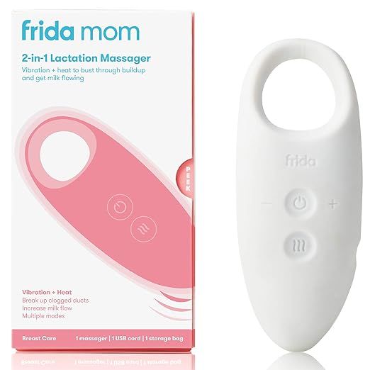 Frida Mom 2-in-1 Lactation Massager - Multiple Modes of Heat + Vibration for Clogged Milk Ducts, ... | Amazon (US)