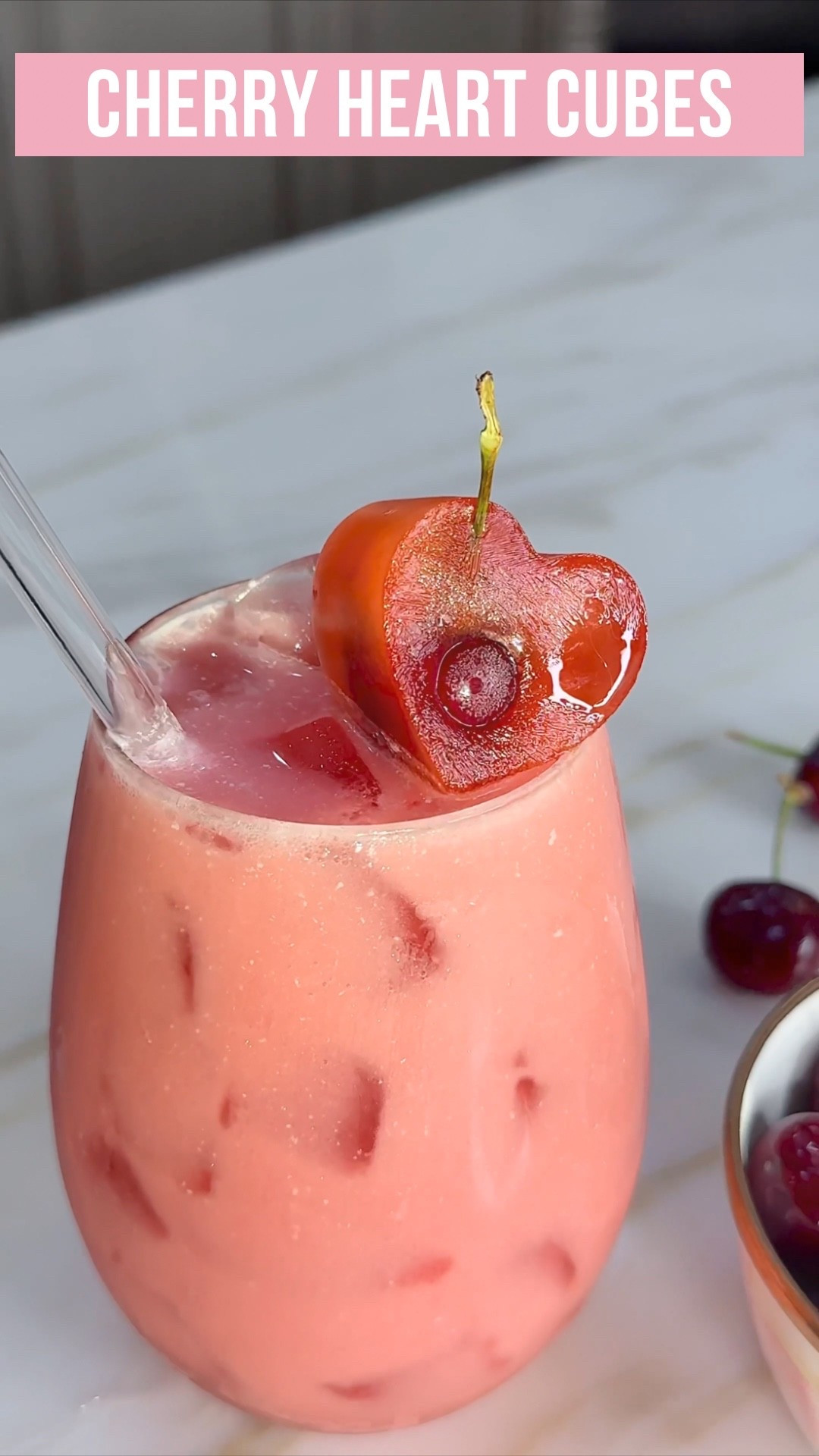 Cherry ice cubes = instant Valentine’s magic 🍒💘

Grenadine + water + cherries for the hearts, Olipop + a splash of cream for the soda!

Perfect Valentine’s or Galentine’s party treat! Idea inspo from @aurelie.erikson 💗 

#LTKfoodie #LTKHome #LTKValentine