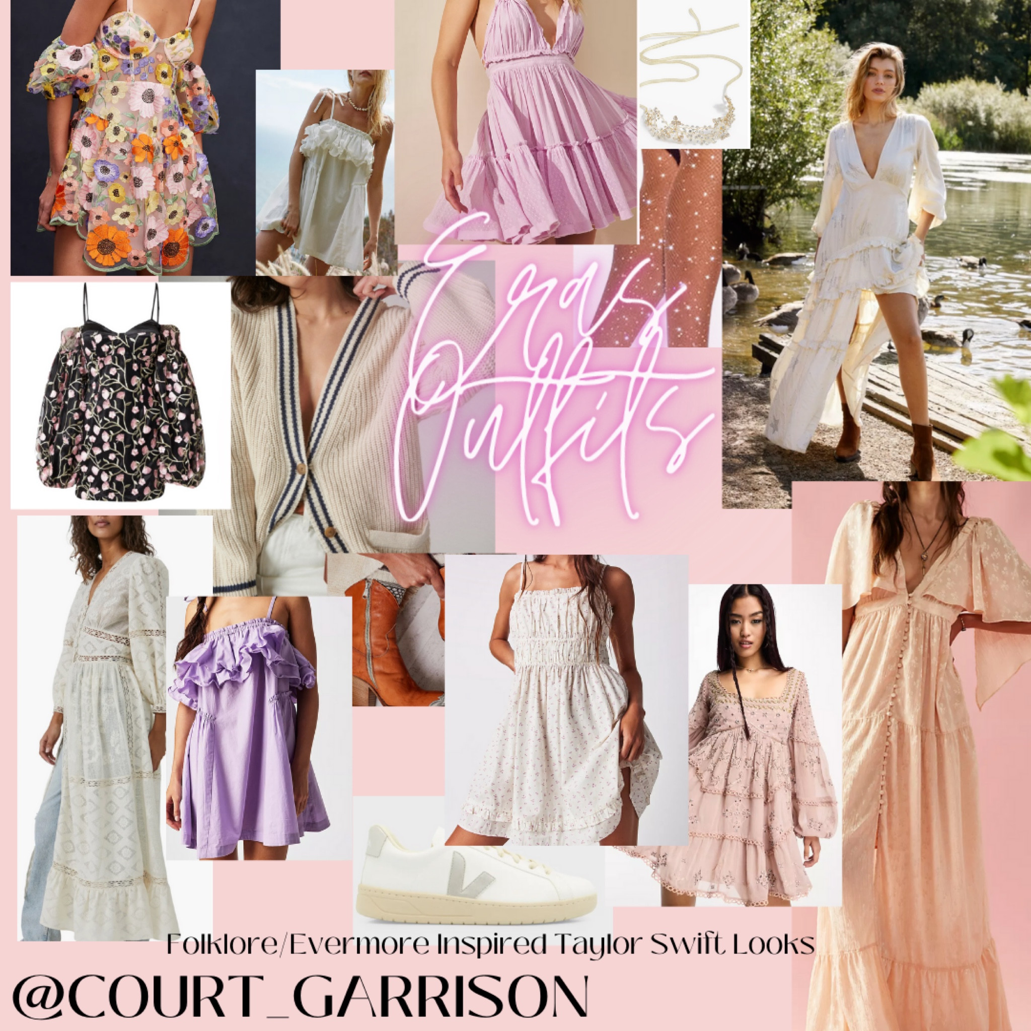 Taylor Swift Outfit Ideas: Folklore & Evermore!  Included cute Sneakers & multiple Taylor Swift Concert looks! ✨✨✨
.
.
 I linked some sparkly tights too, and cowgirl boots to wear to the show ✨✨✨✨ PLUS, the cutest cardigan! 
.
.
.
#erastour #Rep #Reputation #nashvilleoutfit #countryconcert #dresses #vacationoutfit #taylorswift #sequin 
#swifties #sparkletights #lavenderhaze #lavender #midnights #lover 
#youneedtocalmdown #rainbow #colorfulsparkles #bejeweled #midnights #speaknow #fearless 
#mirrorball #1989 #shakeitoff 
#sequinblazer #silversequins #folklore #evermore #cottagecore 




#LTKxAnthro #LTKstyletip #LTKFind