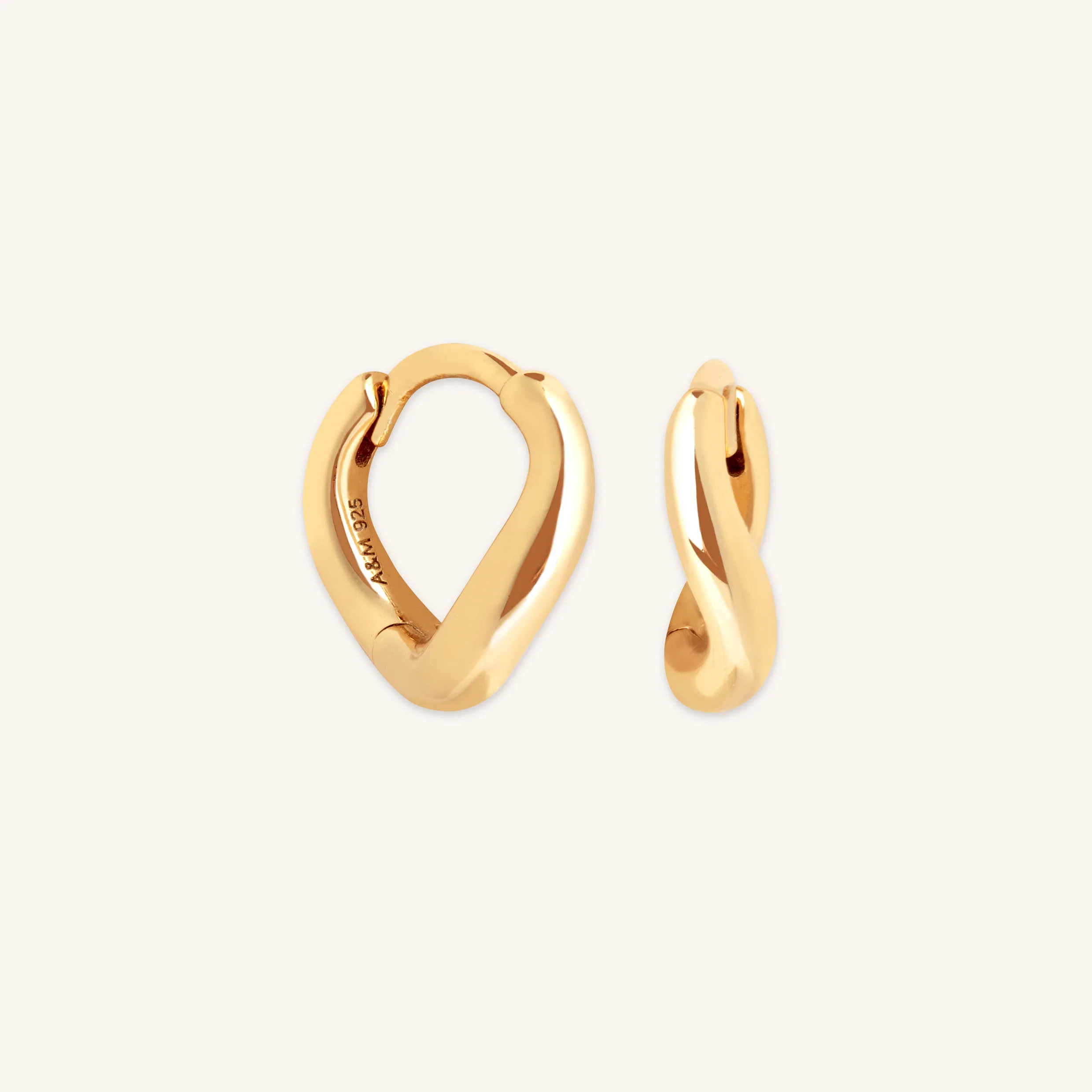 Wave Huggies in Gold | Astrid & Miyu UK