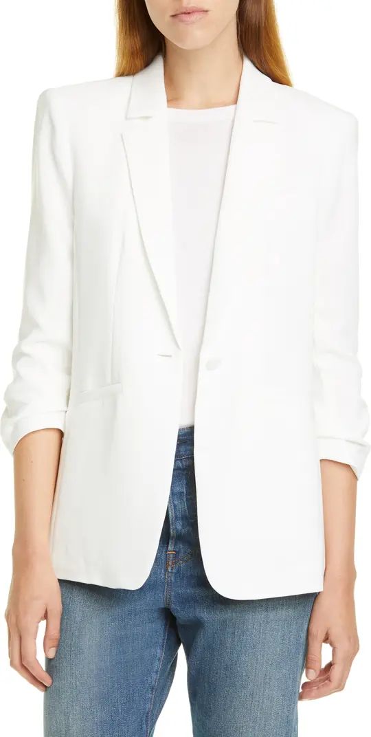 Cinq à Sept Khloe Ruched Sleeve Blazer | Nordstrom | Nordstrom