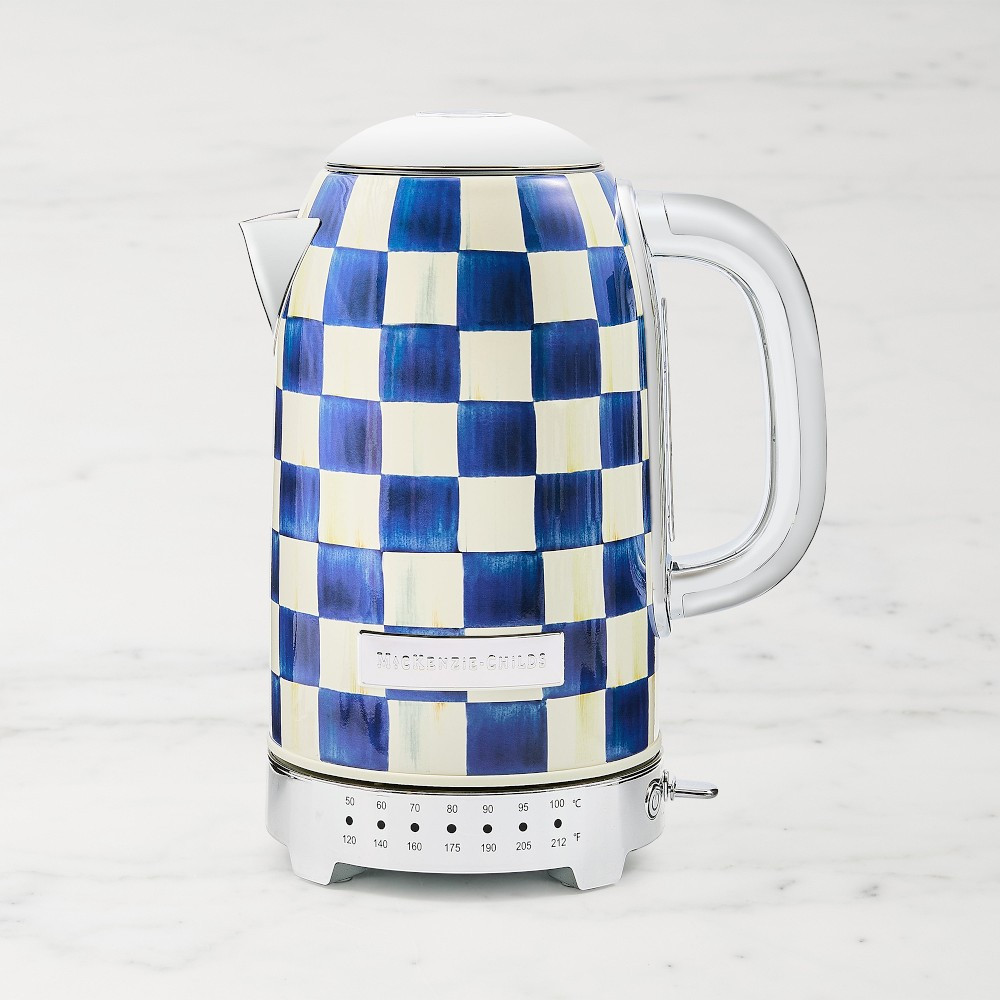 MacKenzie-Childs Royal Check Electric Kettle | Williams-Sonoma