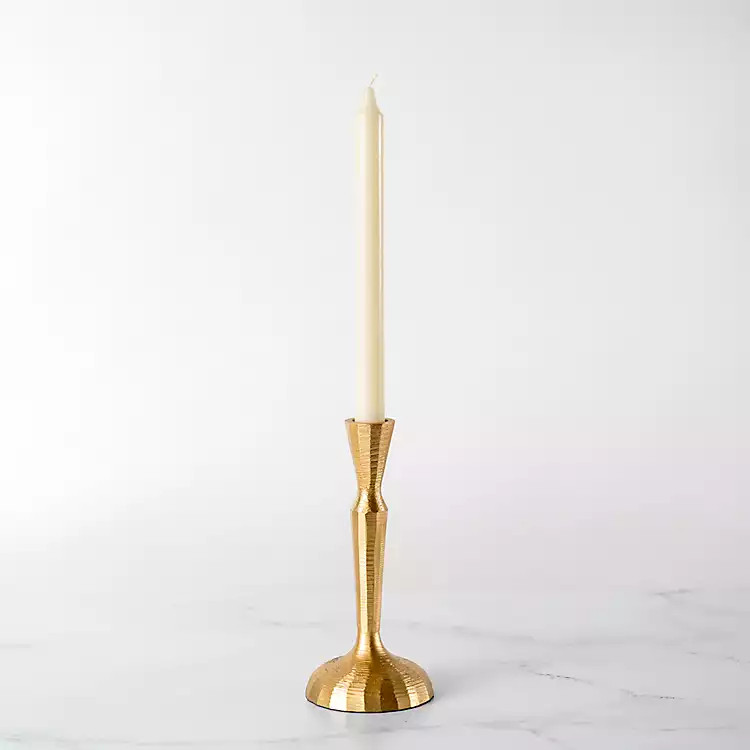 Gold Slim Taper Candle Holder, 8 in. | Kirkland's Home