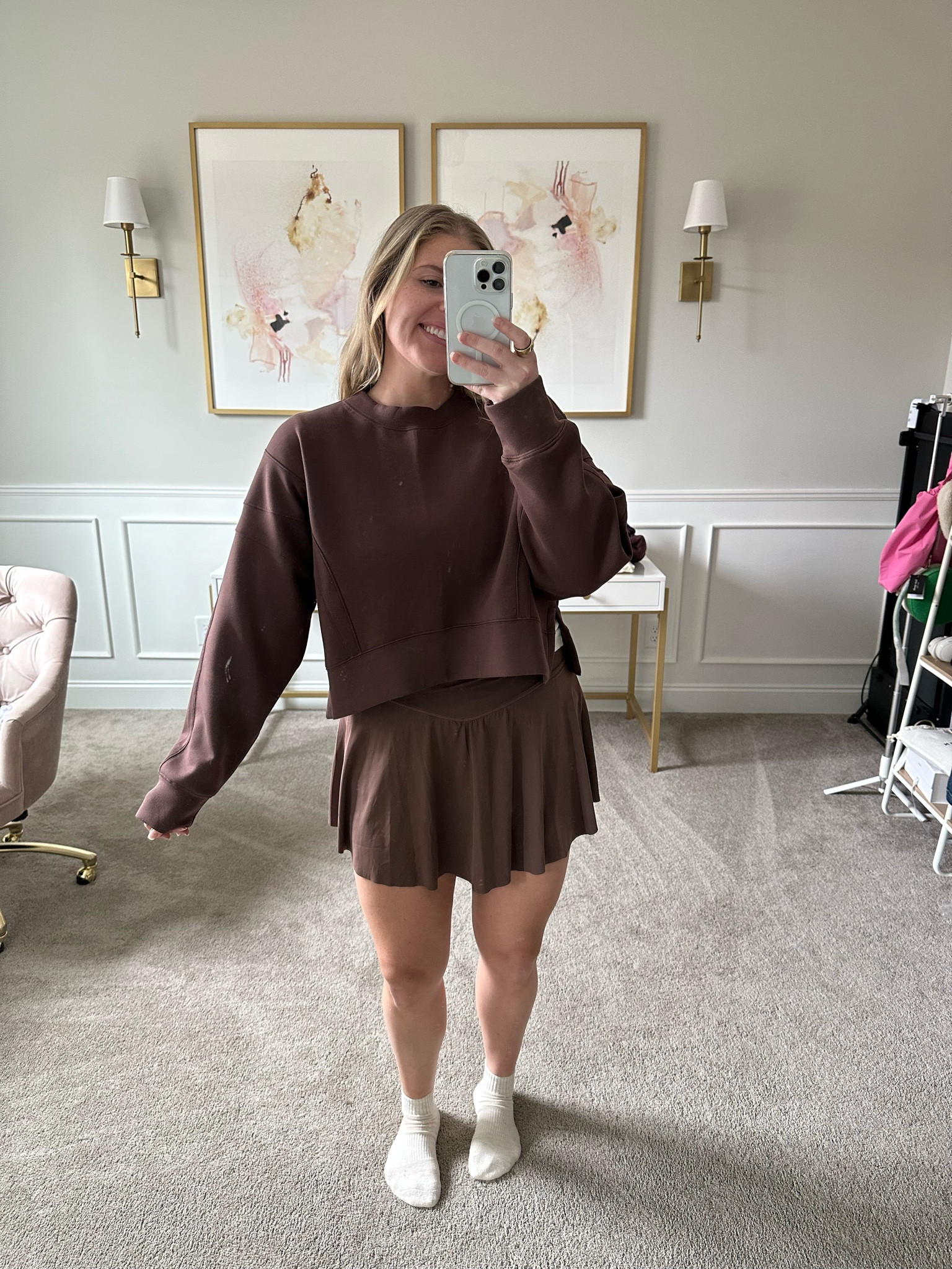Wearing a L in sweatshirt & skort! 


#LTKFitness #LTKSeasonal #LTKActive