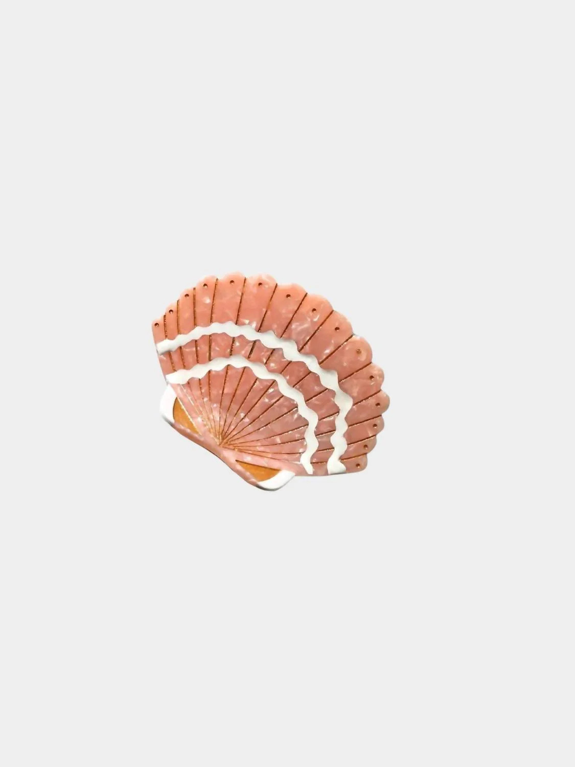 Women's Seashell Claw Clip In Pink | Shop Simon