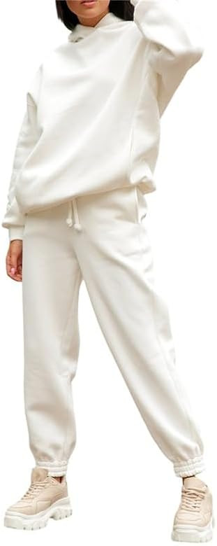 Dihope Sportiva Donna Completa Invernale Tuta 2 Pezzi Felpa con Cappuccio a Maniche Lunghe Elegan... | Amazon (IT)