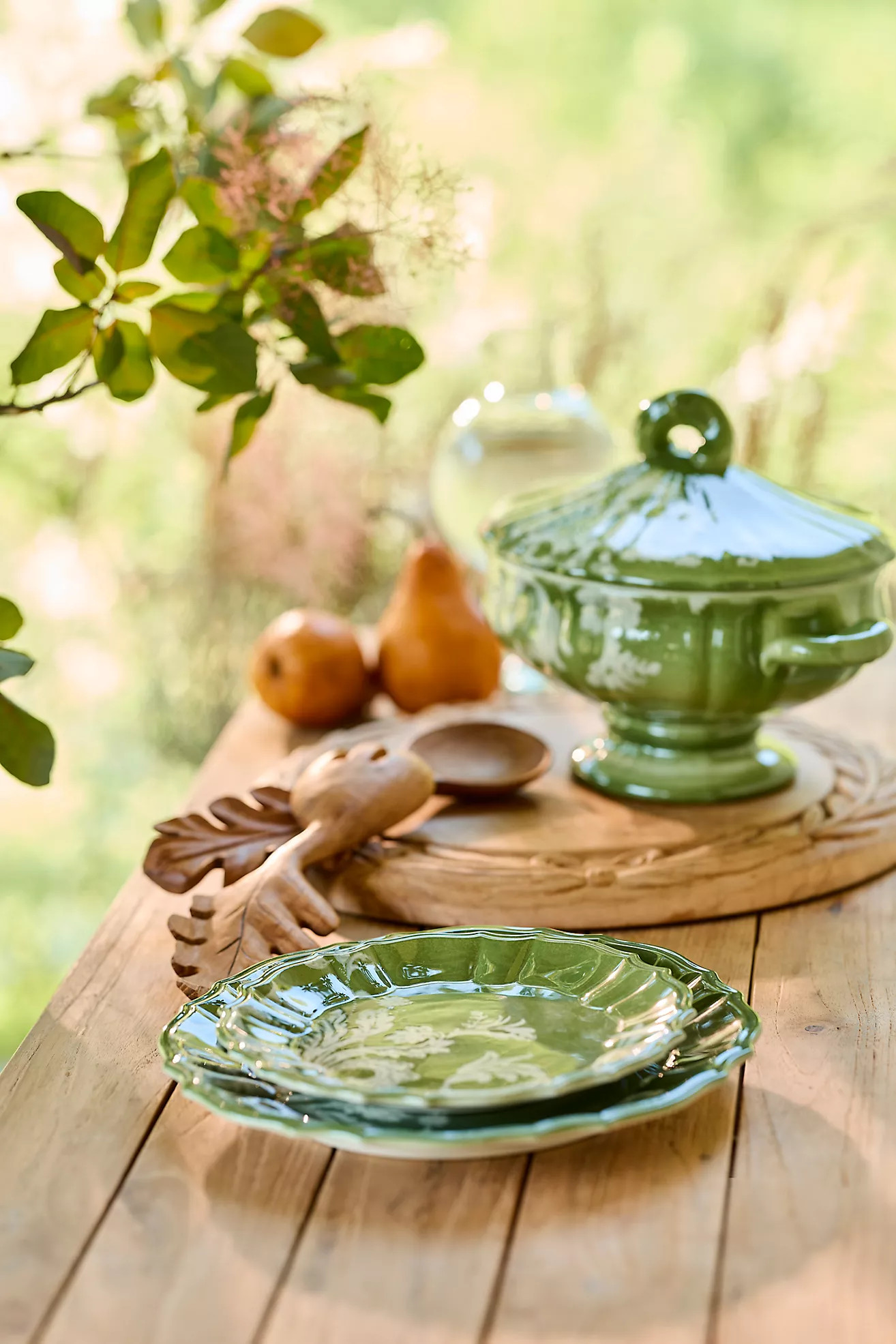 Botanical Silhouette Side Plate | Anthropologie (US)