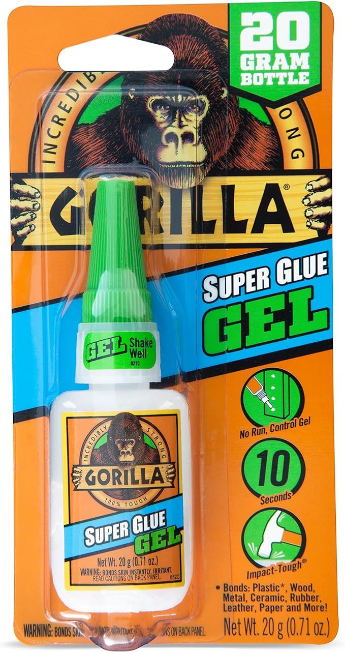 Gorilla Super Glue Gel, 20 Gram, Clear | Amazon (US)