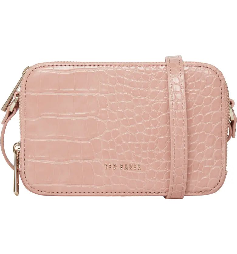 Stina Embossed Faux Leather Crossbody Bag | Nordstrom Canada