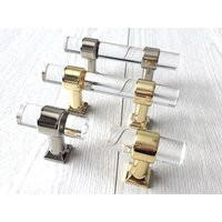 2"" Acrylic Drawer Pull Handles Dresser Pulls Glass Look Lucite Cabinet Handle Aroserambling 50 Mm G | Etsy (US)