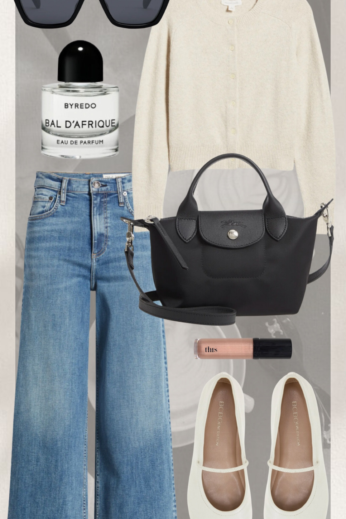 Wide leg jeans / cardigan sweater / ballet flats from  Nordstrom anniversary sale 

#LTKSummerSales #LTKxNSale