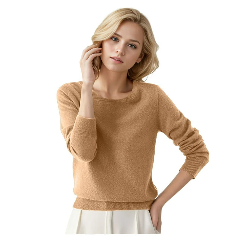 Daznico Women's 100% Merino Wool Base Layer Shirt Top Crewneck Long Sleeve Tee Pullover Sweaters,... | Walmart (US)