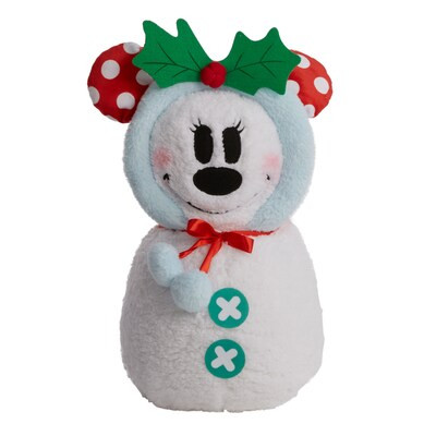 Disney  19-in Minnie Mouse Sherpa Snowman Greeter | Lowe's