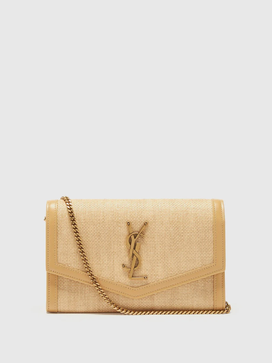 Uptown YSL-logo hopsack cross-body bag | Saint Laurent | Matches (UK)