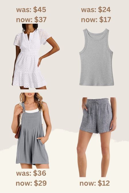 Summer dress
Shorts
Travel outfit
White dress 