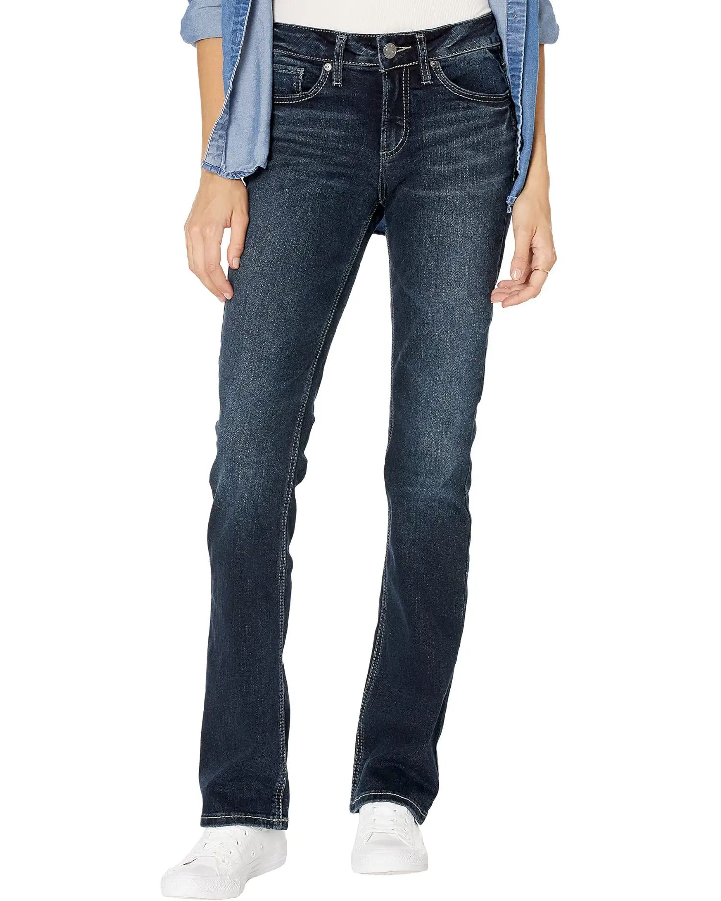Silver Jeans Co. Suki Mid-Rise Slim Bootcut Jeans L93616EDB405 | Zappos