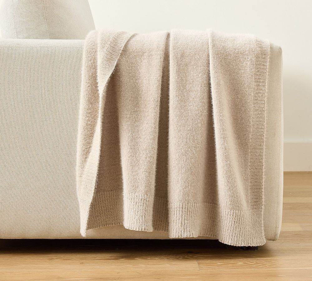 Cozy Eyelash Chenille Throw | Pottery Barn (US)