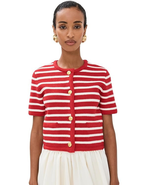 English Factory Women's Knit Striped Sweater Cardigan | Amazon (US)