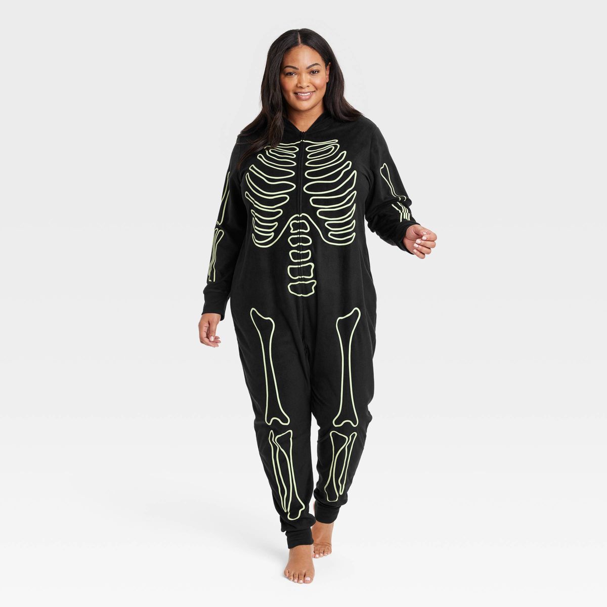 Women's Glow-In-The-Dark Skeleton Halloween Matching Family Union Suit - Hyde & EEK! Boutique™ ... | Target