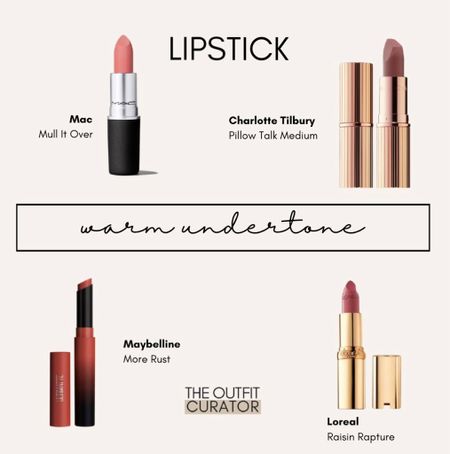 Warm undertone lipstick #coloranalysis
#warmpalette #warmundertone #warmmakeup

#LTKSeasonal #LTKbeauty #LTKunder100