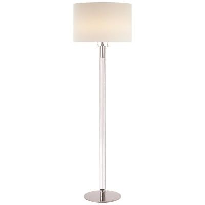 AERIN Riga Crystal Floor Lamp, Polished Nickel | Williams-Sonoma