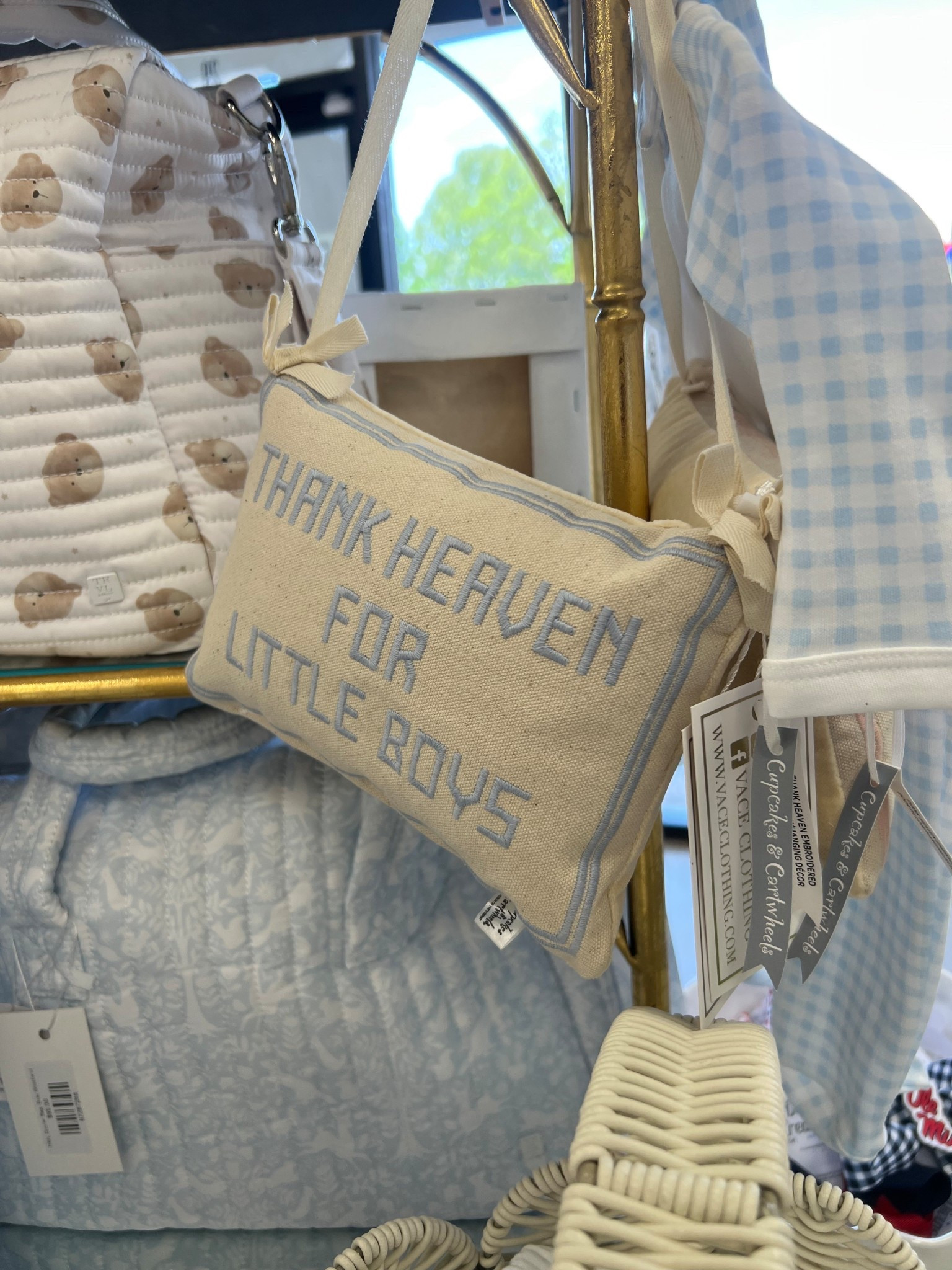 The cutest baby boy nursery door hanger!! 🩵😇💙

Baby boy, baby, baby boy nursery, baby nursery, nursery decor, baby boy decor, door decor, baby boy door decor, door pillow, baby boy gifts, baby gifts 

#LTKBaby #LTKBump #LTKGiftGuide