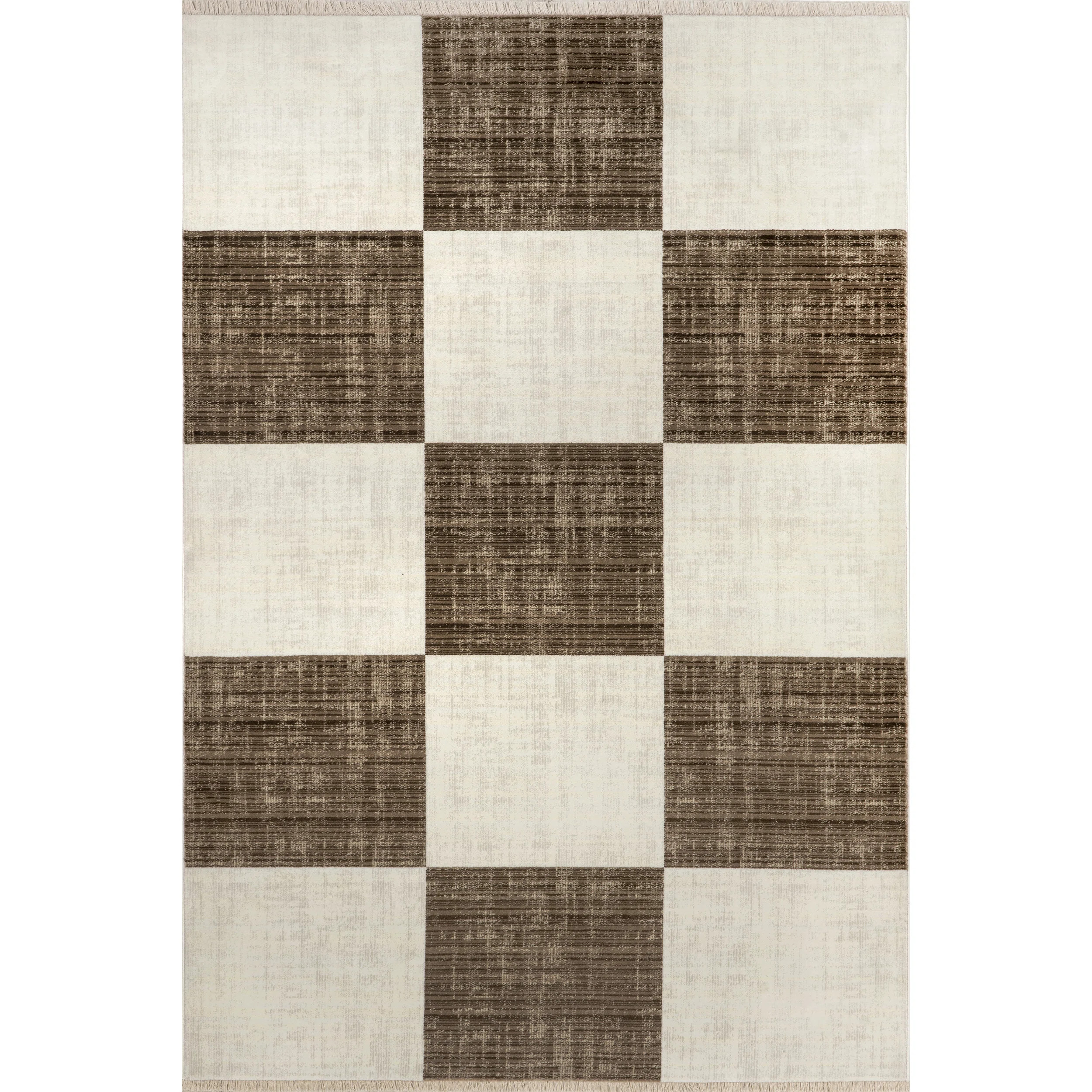 Lauren Liess x Rugs USA Checkerboard Fringed Area Rug | Wayfair North America