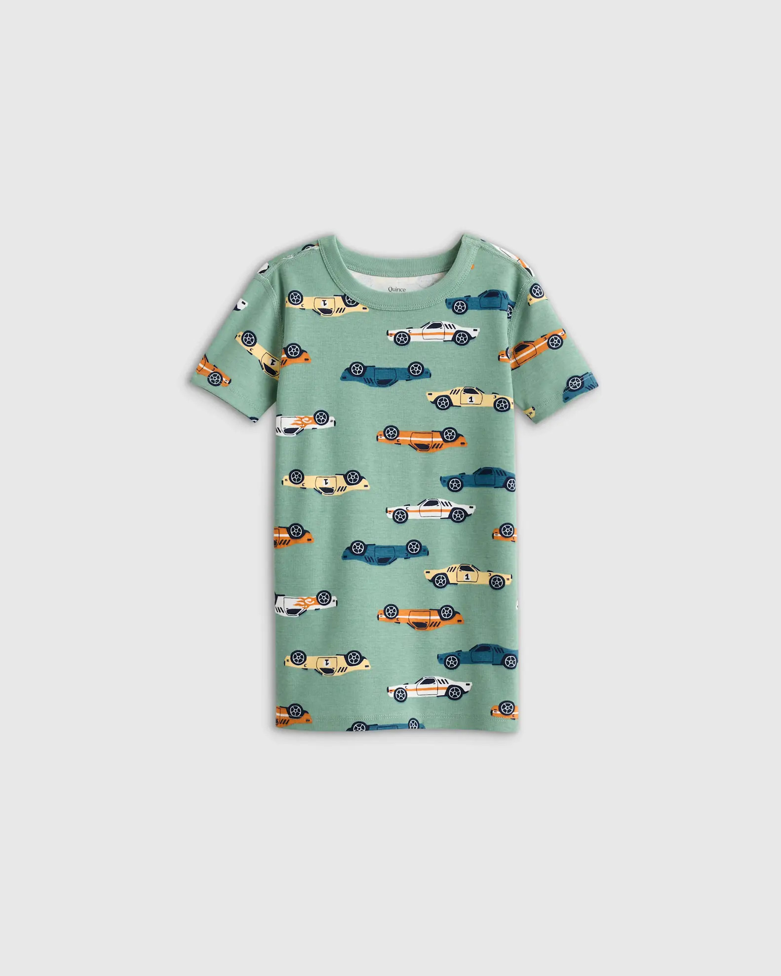 100% Organic Cotton Short Sleeve and Shorts Pajama Set in Racecars | Quince