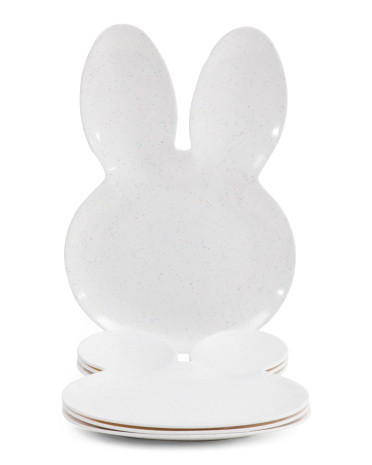 Set Of 4 Speckled Bunny Head Appetizer Plates | Kitchen & Dining Room | Marshalls | Marshalls