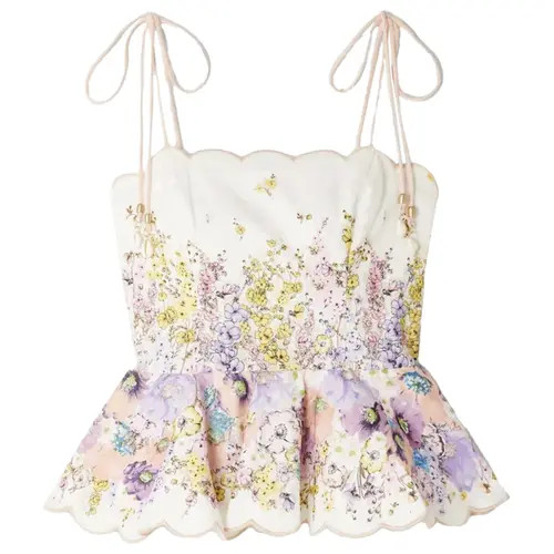 Linen camisole Zimmermann Multicolour size 3 0-5 in Linen - 47353521 | Vestiaire Collective (Global)
