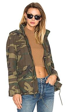 ALPHA INDUSTRIES M-65 Defender W Parka in Woodland Camo from Revolve.com | Revolve Clothing (Global)
