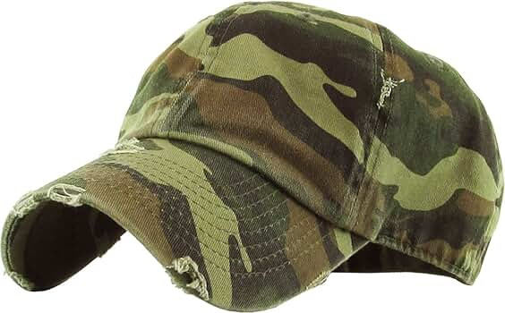 KBETHOS Vintage Washed Distressed Cotton Dad Hat Baseball Cap Adjustable Polo Trucker Unisex Styl... | Amazon (US)