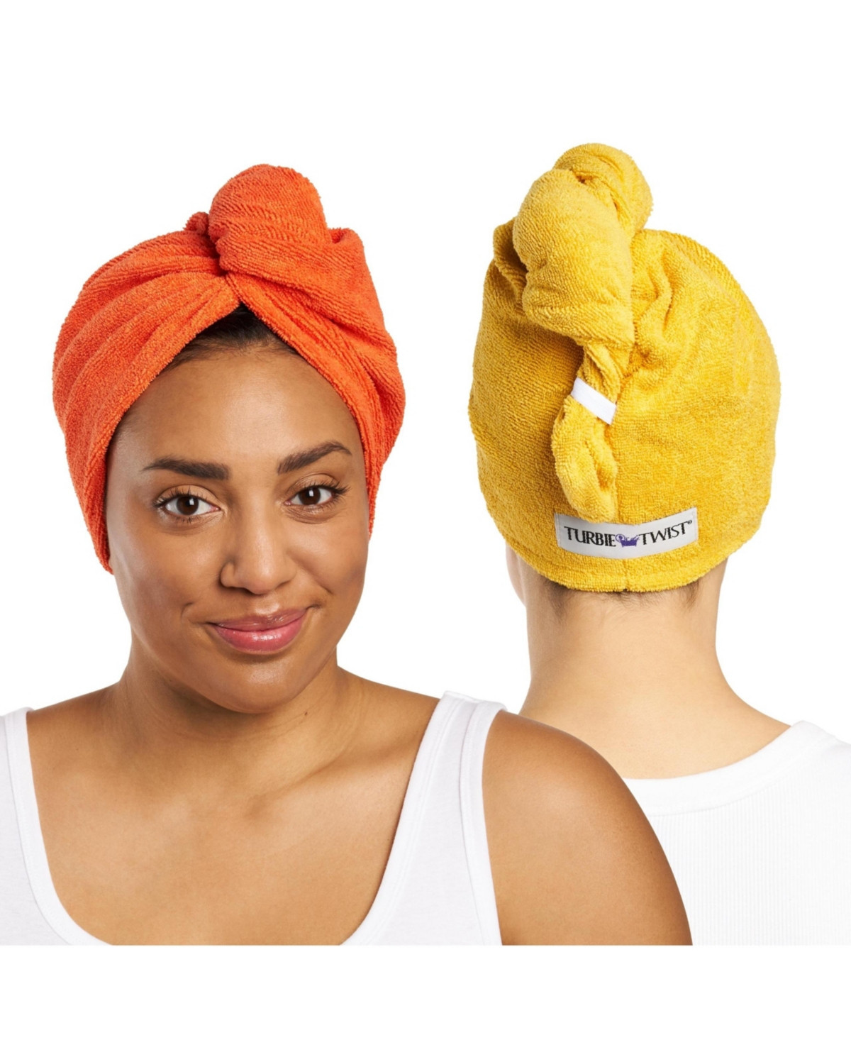 Microfiber Turbie Twist 2 Pack (Golden Rod, Orangeade) - Yellow orange | Macy's