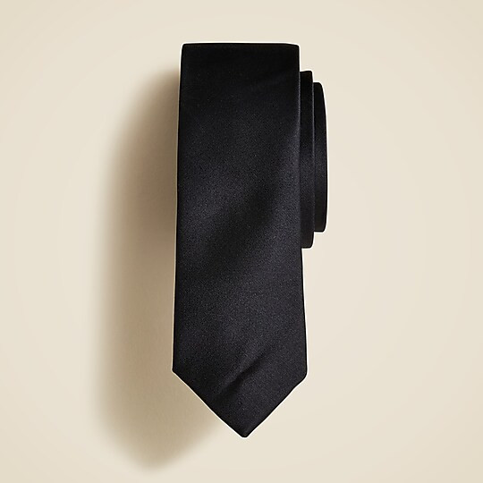 Boys' silk tie in black | J. Crew US