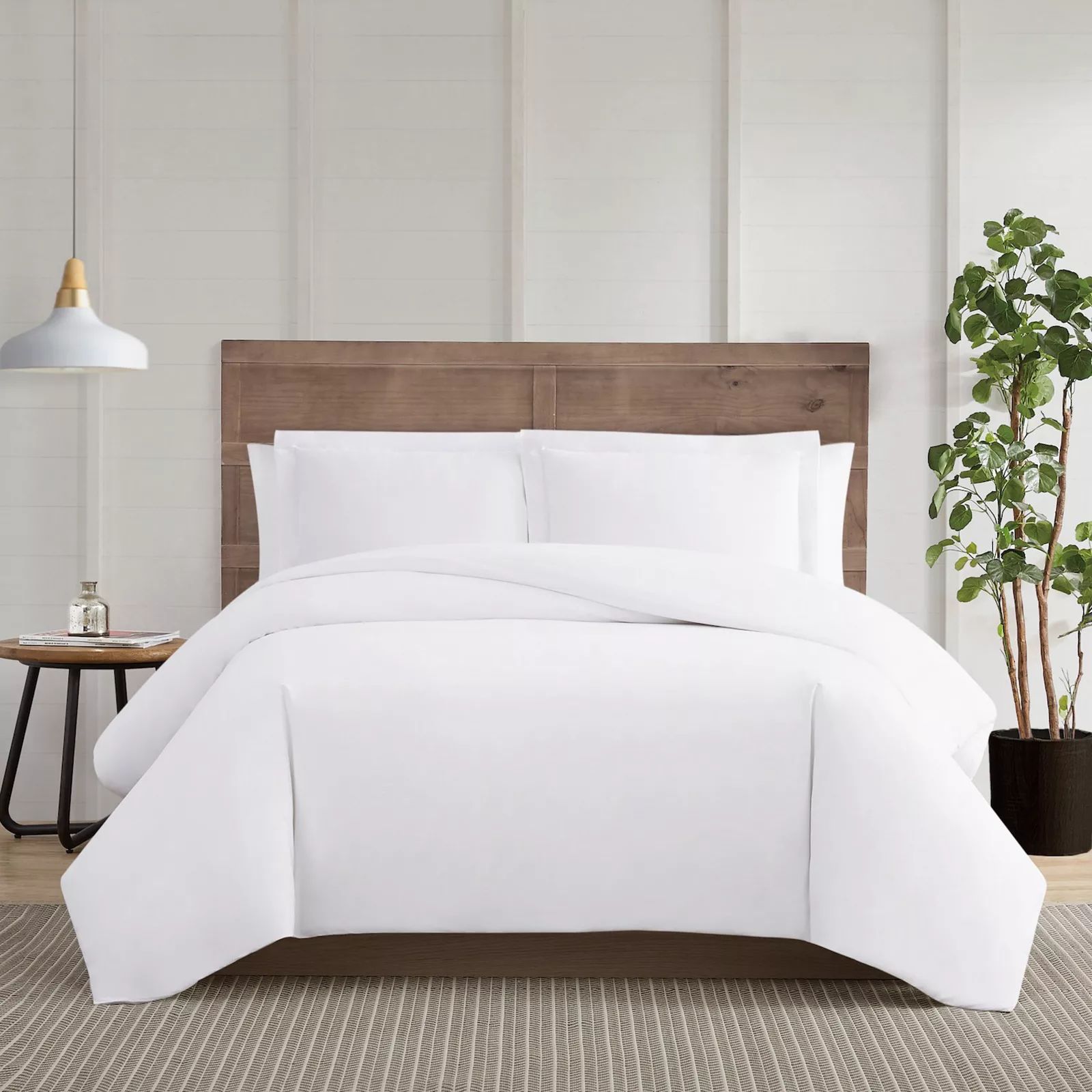 Truly Calm Silver Cool White Duvet Cover Set with Shams, Twin XL | Kohl's
