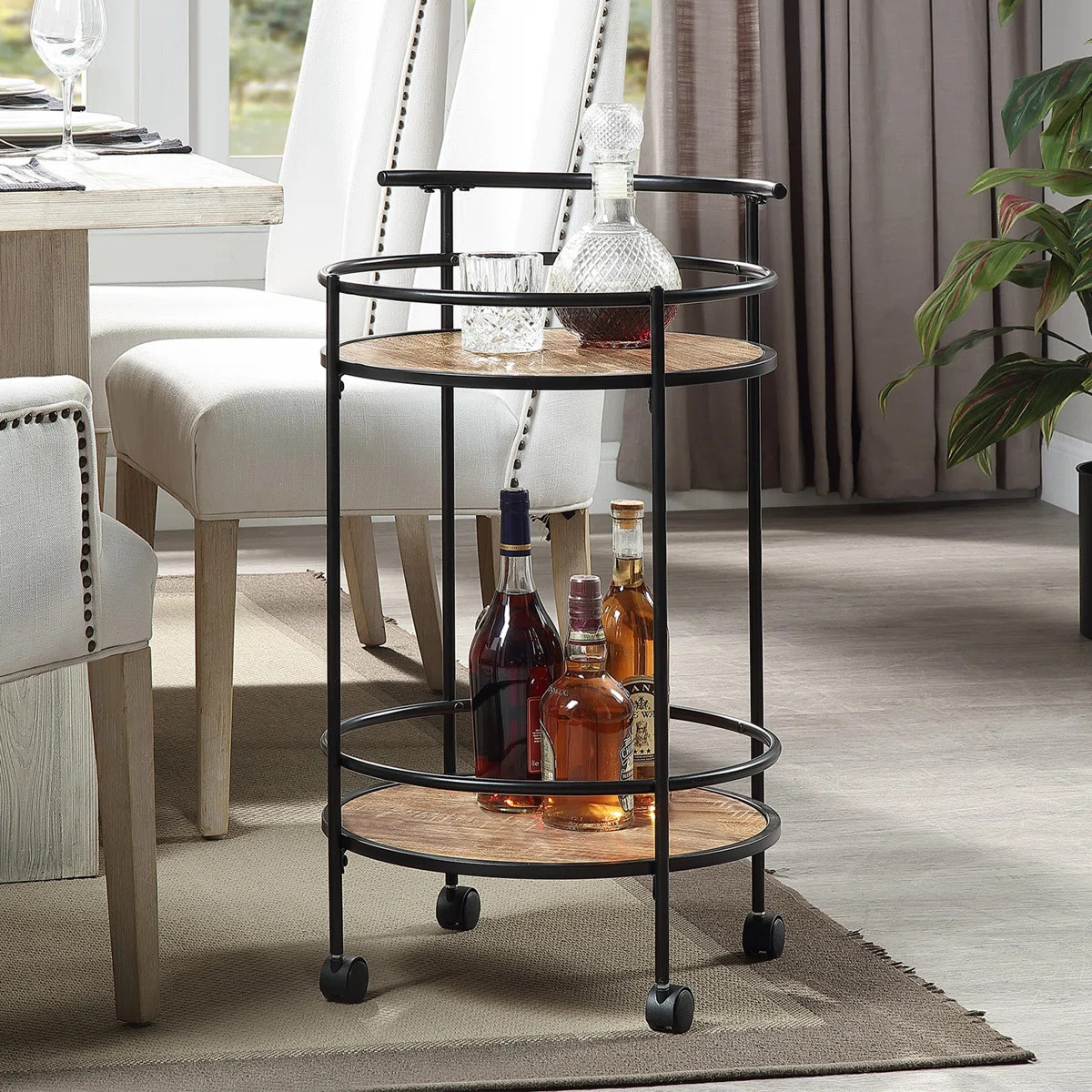 Rayfield Metal Serving Bar Cart | Wayfair North America