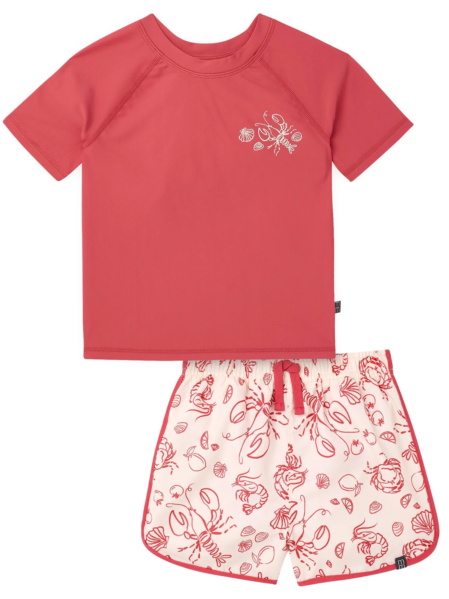 Modern Moments by Gerber Baby and Toddler Boy Short- Sleeve Rash Guard and Trunk Set, 2-Piece, Si... | Walmart (US)