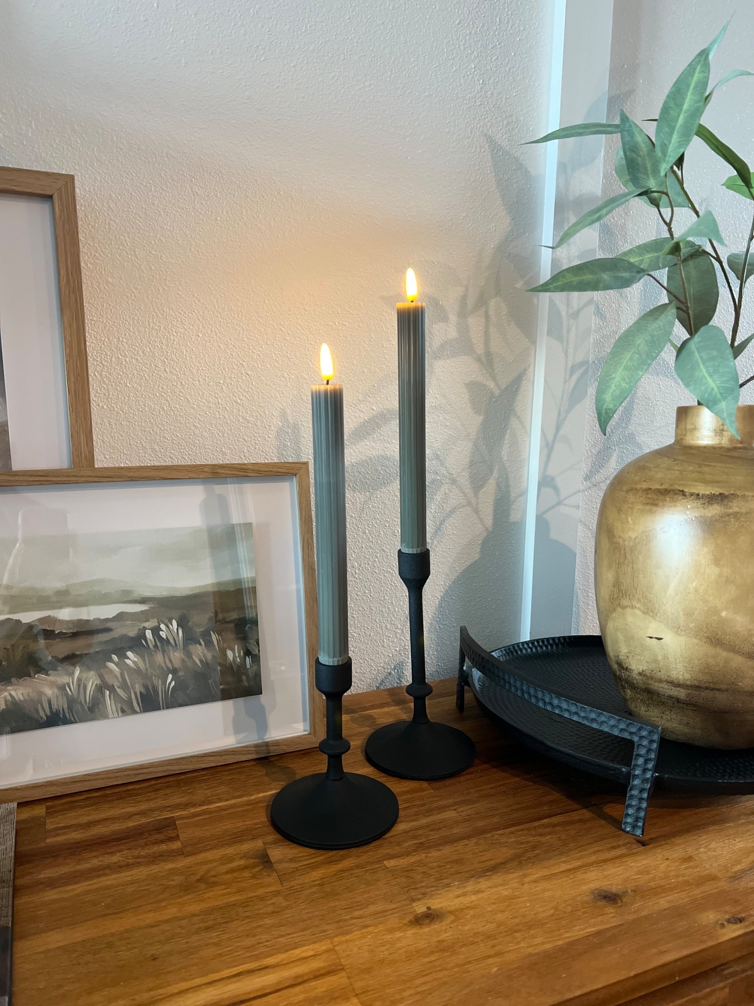 THE BEST battery operated candles and heavy duty candlesticks! 💯 🙌🏼 easy combo to add to sideboards, shelves or countertops. 

#LTKHome