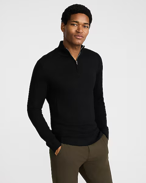 MerinoTouch Quarter Zip Sweater | Express