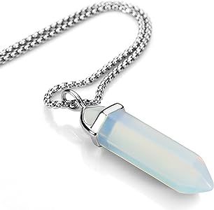 BEADNOVA Crystal Necklaces for Women Crystal Pendant Gemstone Necklace for Spiritual Energy Heali... | Amazon (US)