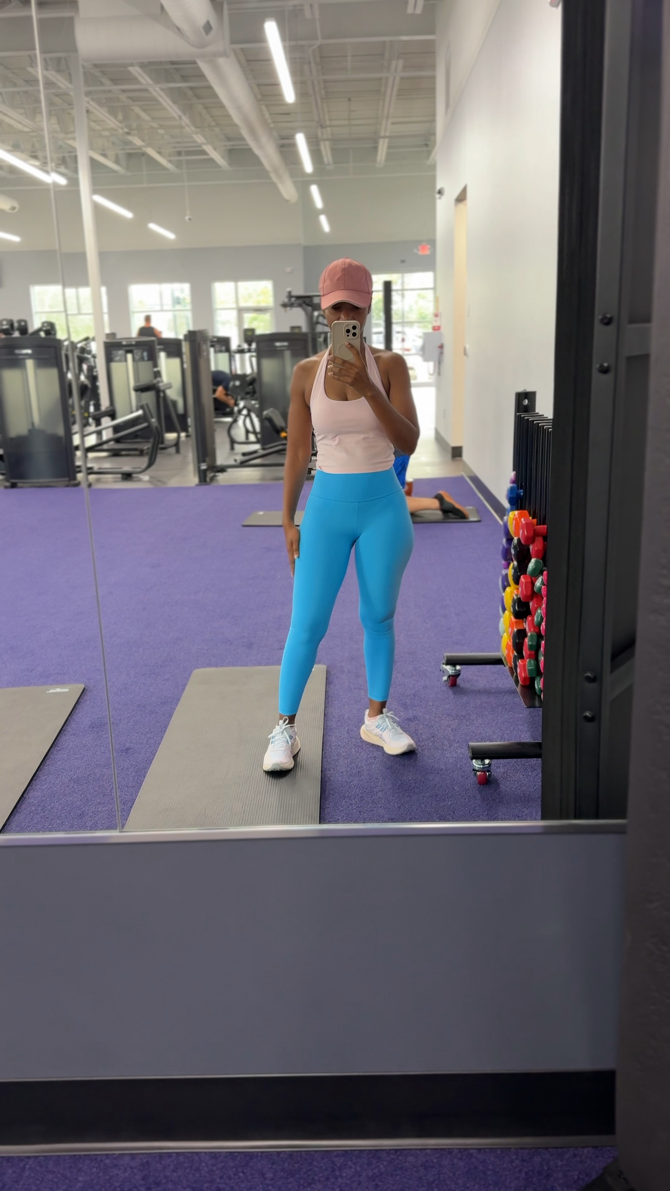 Cute, comfortable, and affordable. I am wearing a size small in both. The top comes with a built-in bra, and the pants are high-waisted. Both pieces are breathable and made from long-lasting materials.

#LTKStyleTip #LTKActive #LTKPetite