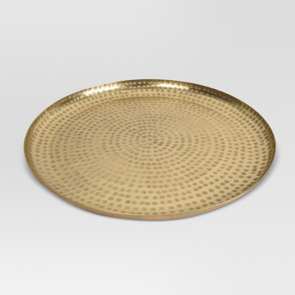 Hammered Tray - Gold - Threshold | Target