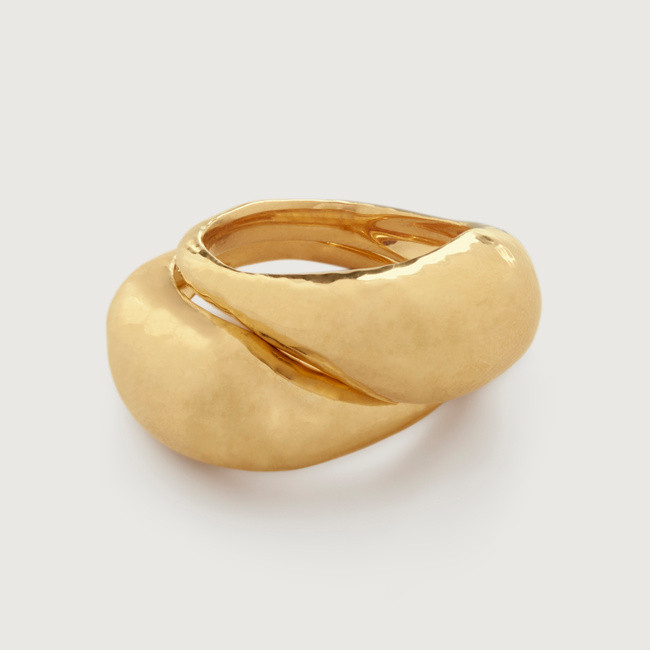 Deia Domed Ring Stack | Monica Vinader (Global)