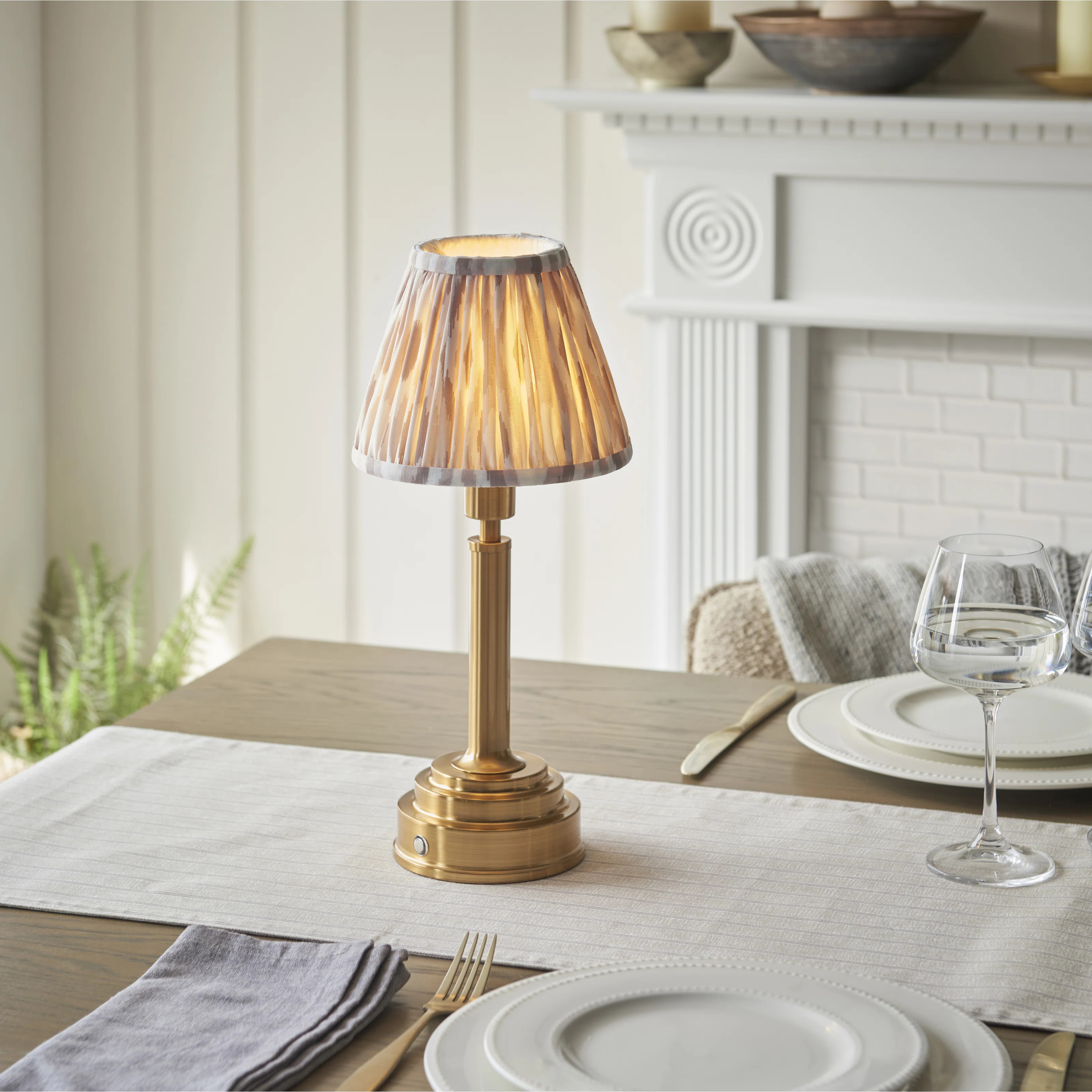 Upton Rechargeable Metal Table Lamp | Wayfair UK