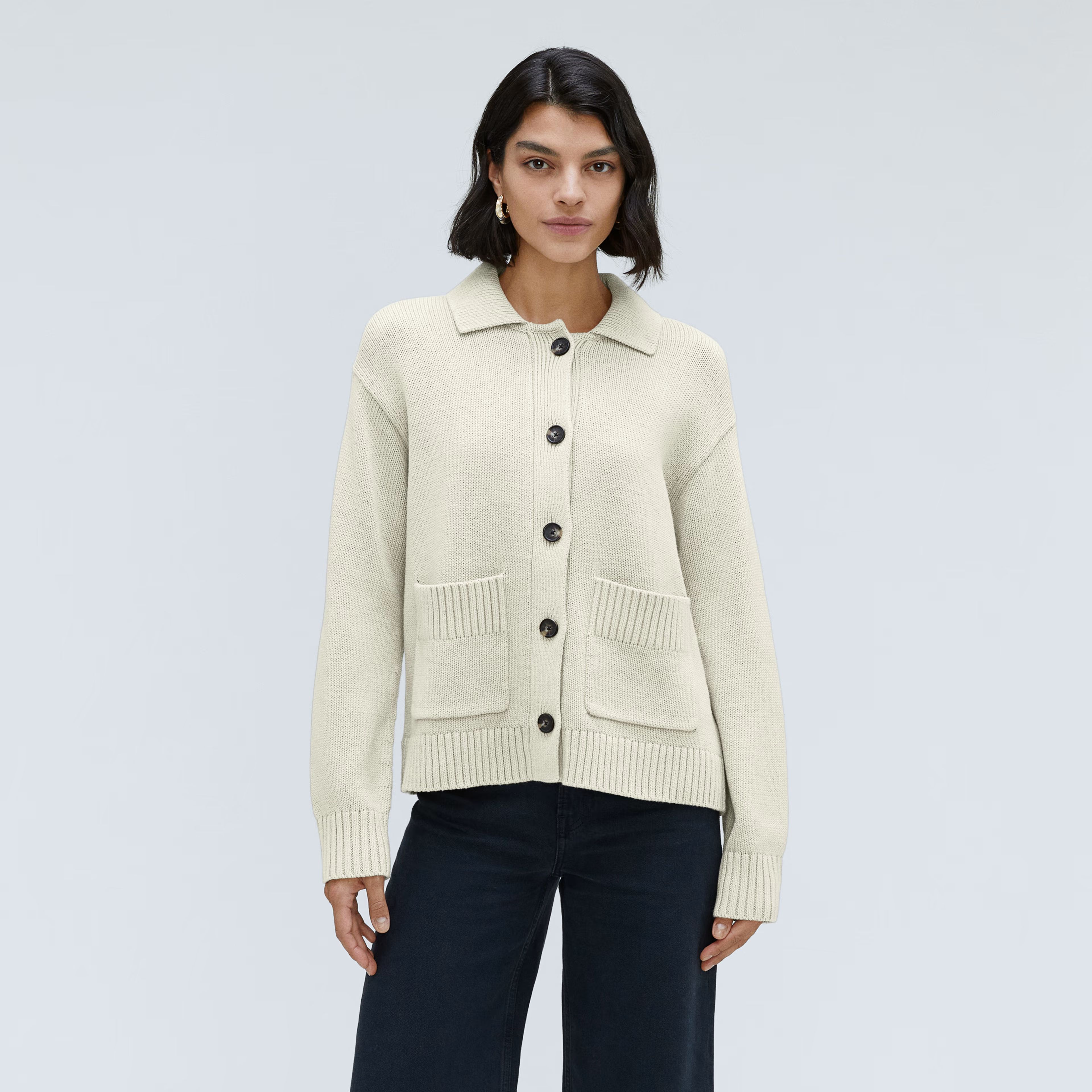 The Cotton Chore Sweater Jacket | Everlane