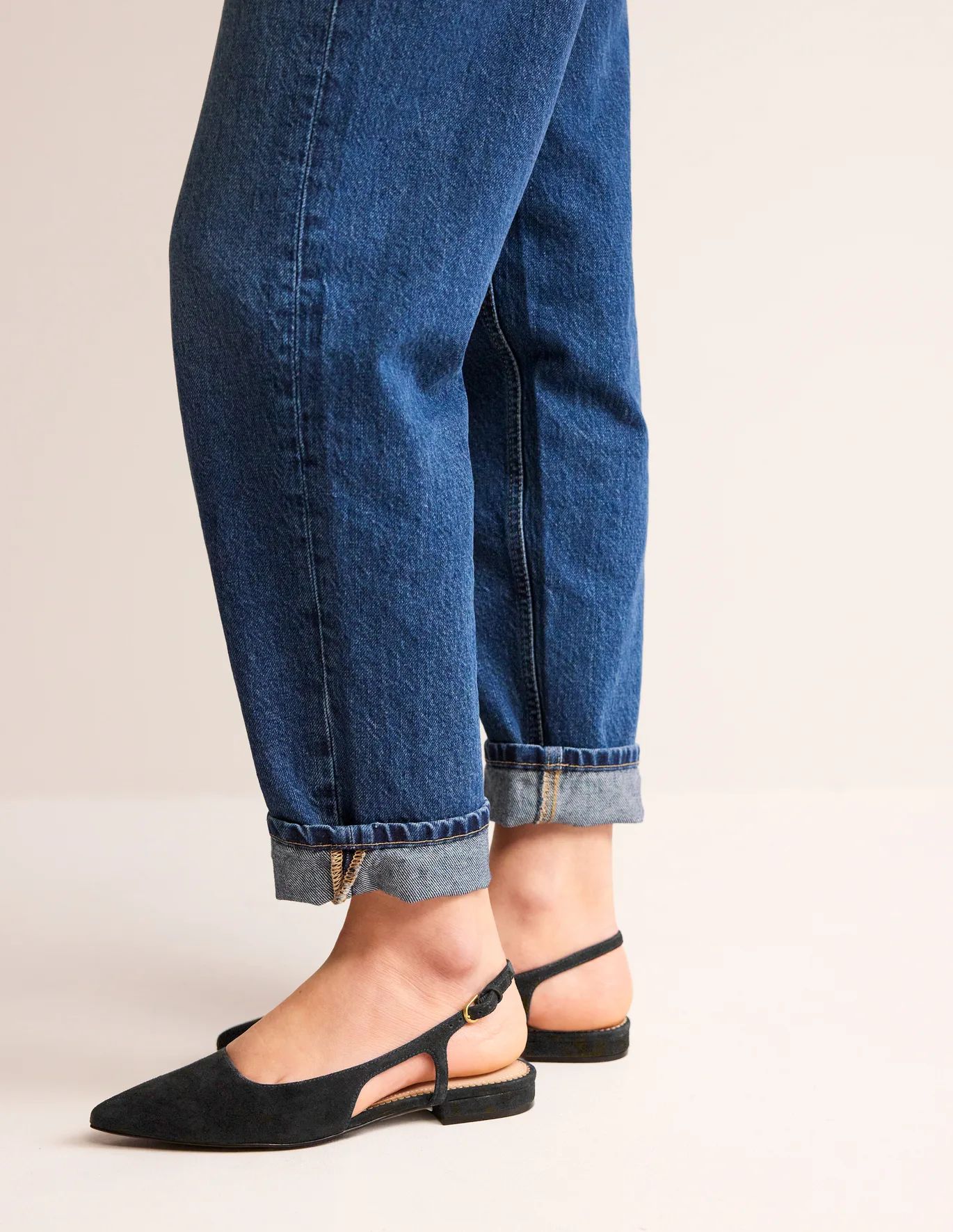 Cut Out Sling Back Flats | Boden UK