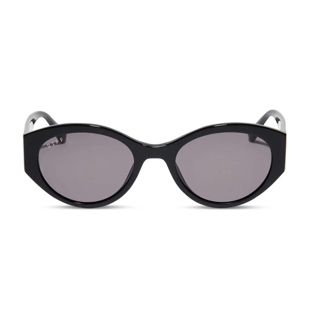 LINNEA - BLACK + GREY SUNGLASSES | DIFF Eyewear