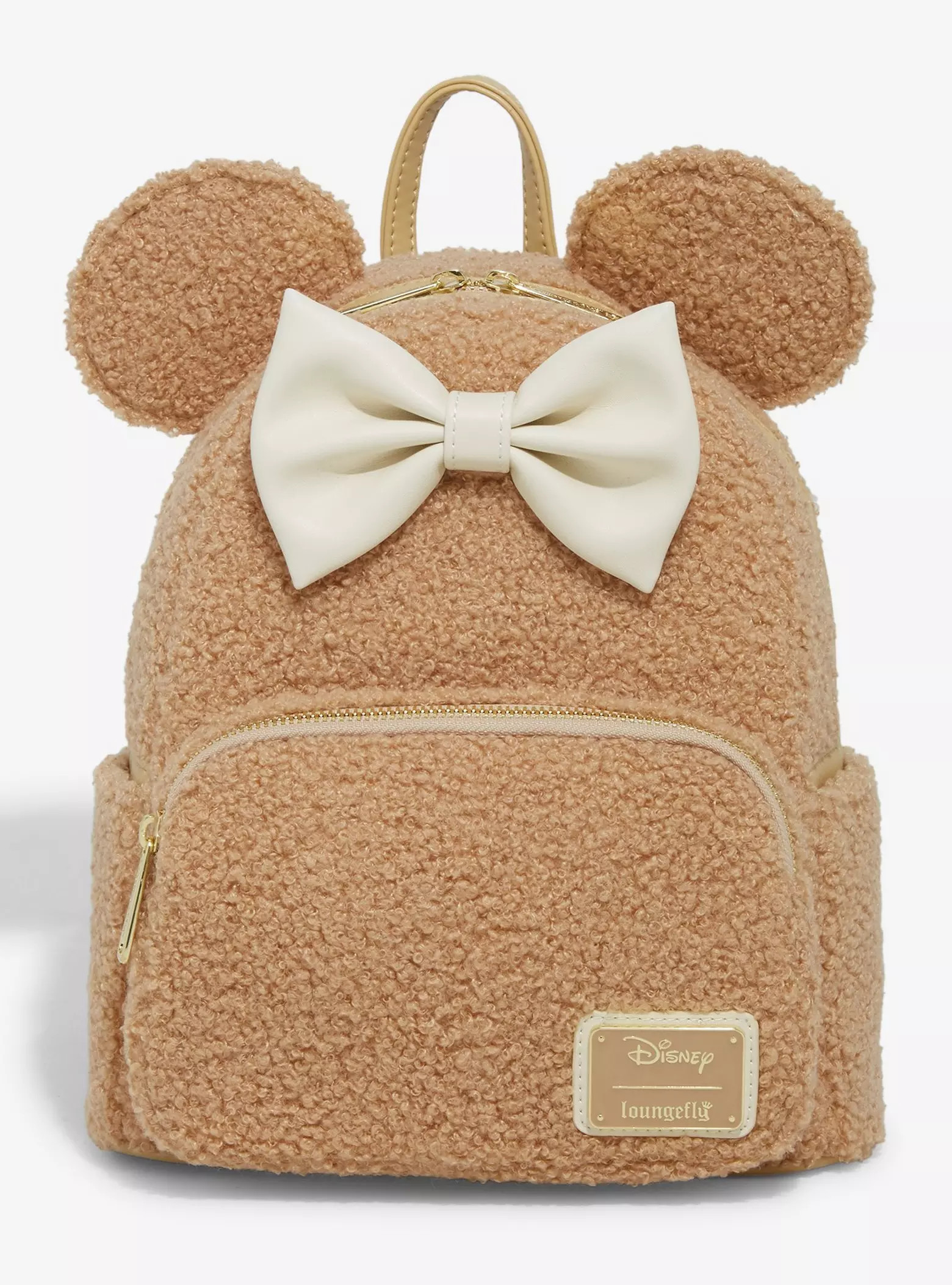 Loungefly Disney Minnie Mouse Sherpa Mini Backpack - BoxLunch Exclusive | BoxLunch